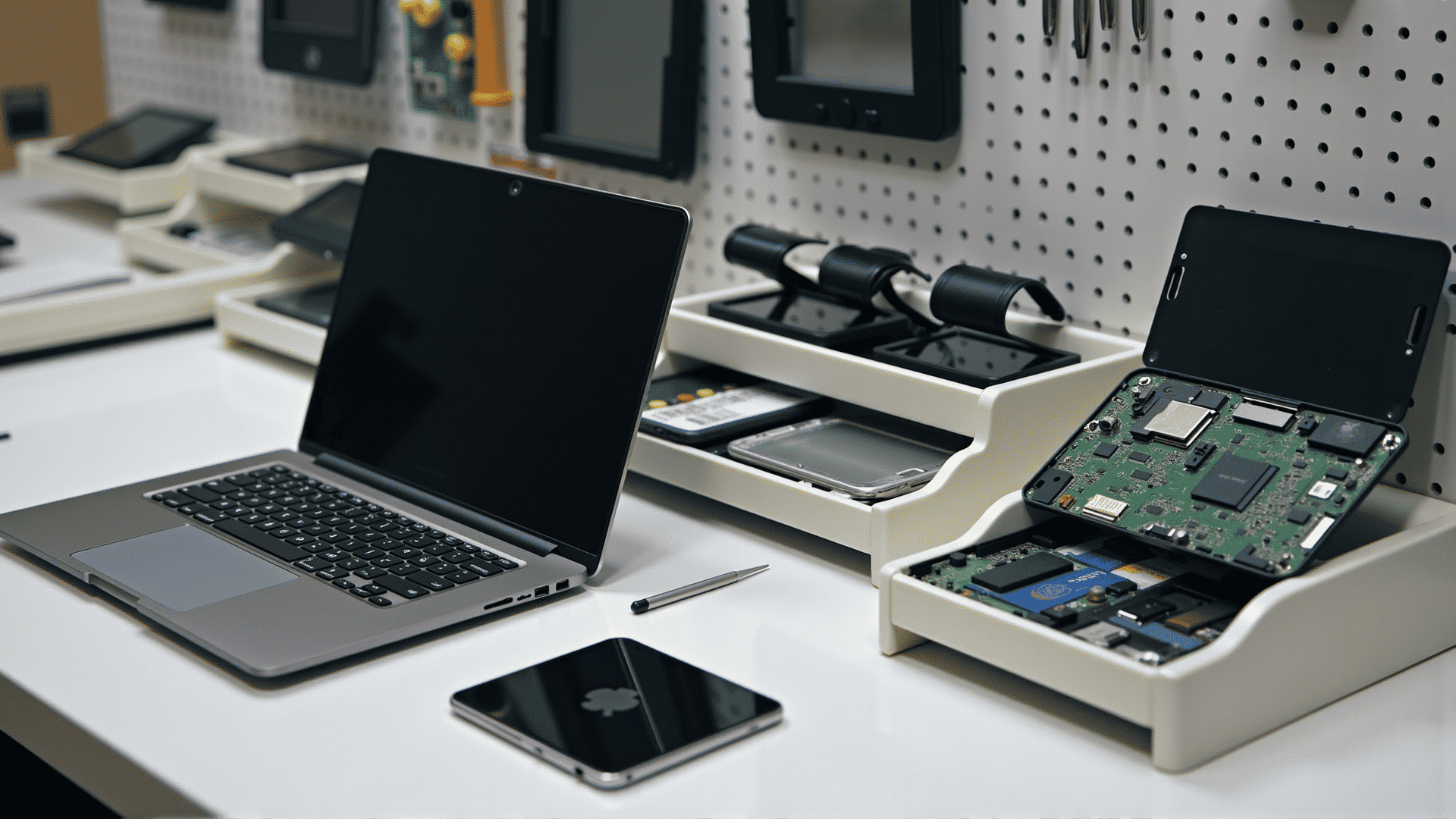 Multiple devices ready for repair